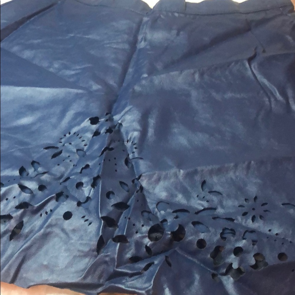 Pleather a&f circle skirt